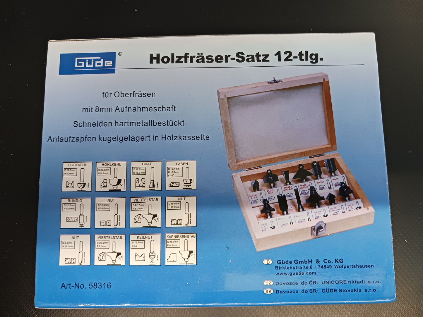 Holzfräsersatz
